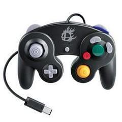 Nintendo Gamecube Controller Black with Smash Bros Logo [Loose Game/System/Item]